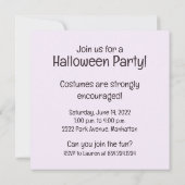 Halloween Golden Retriever Hexenhunde Einladung (Rückseite)