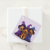 Halloween Golden Retriever Hunde Hexen Geschenkanhänger (Beispiel)