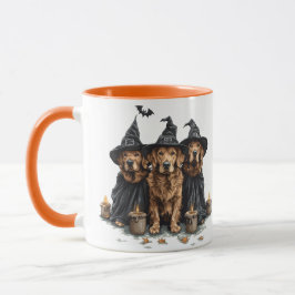 Halloween Golden Retriever Hunde Kürbislaterne Tasse