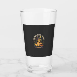 Halloween Golden Retriever Kürbis Unfug Glas