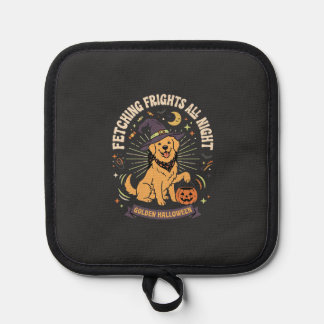 Halloween Golden Retriever Kürbis Unfug Topflappen