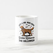 Halloween Golden Retriever Mädchen Hundemutter Vin Kaffeetasse (Mittel)