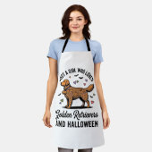 Halloween Golden Retriever Mädchen Hundemutter Vin Schürze (Getragen)