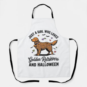 Halloween Golden Retriever Mädchen Hundemutter Vin Schürze