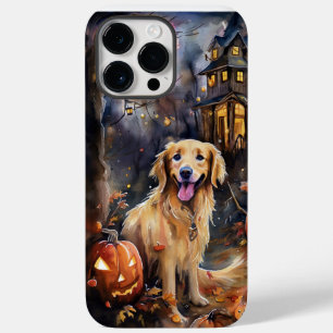 Halloween Golden Retriever mit Pumpkins Beängstige Case-Mate iPhone 14 Pro Max Hülle
