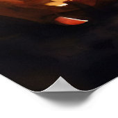 Halloween Golden Retriever mit Pumpkins Beängstige Poster (Ecke)