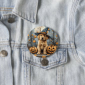 Halloween Golden Retriever Welpe Jack O Lanterns Button (Beispiel)