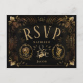 Halloween Golden Skeletons UAWG PostCard Postkarte (Vorderseite)