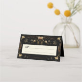 Halloween Golden Skeletts Blank Pack-Platzkarten Platzkarte (Vorderseite)