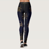 Halloween Golden Skulls Leggings (Rückseite)