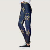Halloween Golden Skulls Leggings (Links)