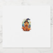 Halloween Goldendoodle Dood Funny Doodle Dog Golde Schaumweinetikett (Einzelnes Label)