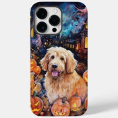 Halloween Goldendoodle mit Pumpkins Beängstigend Case-Mate iPhone Hülle (Rückseite)