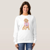 Halloween Goldendoodle Pumpkin Trick oder Behandlu Sweatshirt (Vorne ganz)