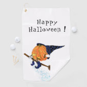 Halloween Golf Handtuch Hexenkürbis Pumkin Flying (Insitu)
