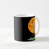 Halloween Golf Skeleton Soky Golfer Halloween Golf Kaffeetasse (VorderseiteRechts)