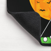 Halloween Golf Skeleton Soky Golfer Halloween Golf Mousepad (Ecke)