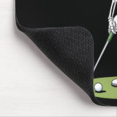 Halloween Golfer Golf Player Skeleton Golf Funny m Mousepad (Ecke)