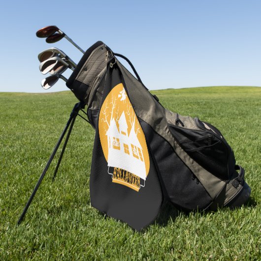 Halloween Golfhandtuch (Gras)