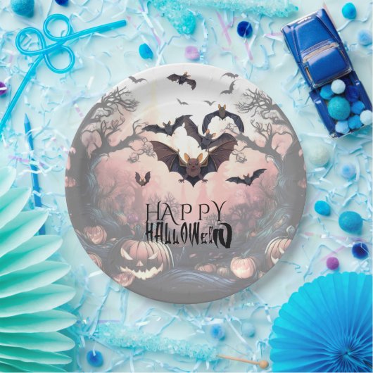 Halloween Gone Batty Pappteller (Party)