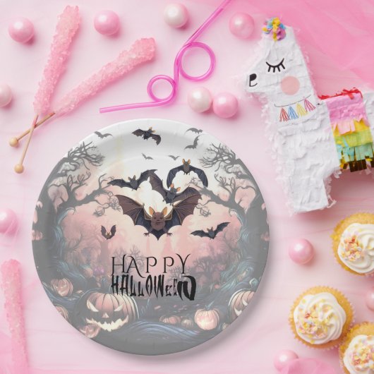 Halloween Gone Batty Pappteller (Party)