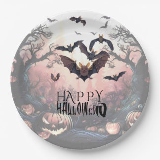 Halloween Gone Batty Pappteller