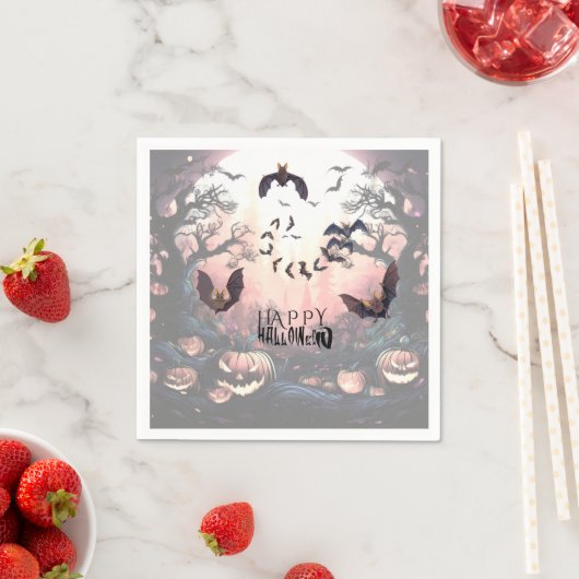 Halloween Gone Batty Serviette (Beispiel)