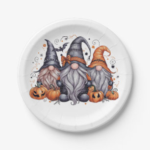 Halloween-Gonks Pappteller