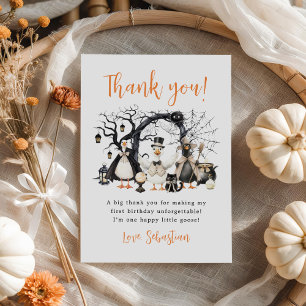 Halloween Goose Geburtstagsparty Dankeskarte