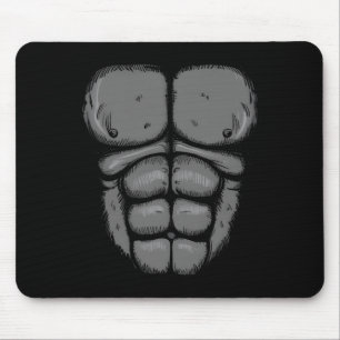 Halloween-Gorilla-Affen-Bauch-Brust-Kostüm Männer  Mousepad