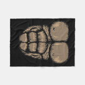 Halloween Gorilla Brustkostüm Niedlicher Affenmusk Fleecedecke (Vorderseite (Horizontal))