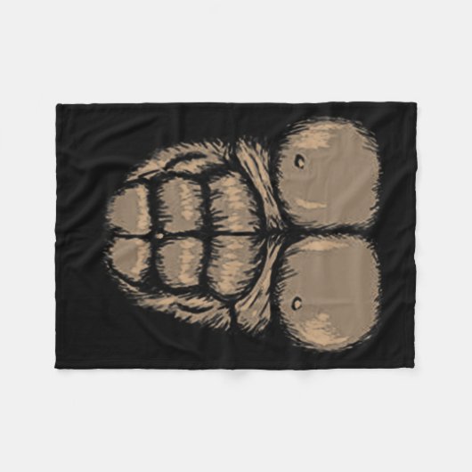 Halloween Gorilla Brustkostüm Niedlicher Affenmusk Fleecedecke (Vorderseite (Horizontal))