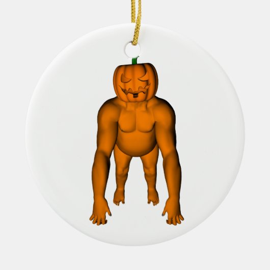 Halloween Gorilla Keramikornament (Vorne)