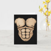 Halloween Gorilla Monkey Bauch Brustkostüm Männer Karte (Gelbe Blume)