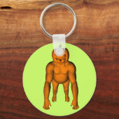 Halloween Gorilla Schlüsselanhänger (Vorderseite)