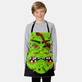 Halloween Gory Frankenstein Green Monster Kids Schürze (Getragen)