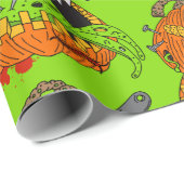 Halloween Gory Pumpkins Blood Splats Horror Geschenkpapier (Rolleneckpunkt)