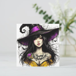 Halloween Got Witchier mit 'Happy Halloween' Feiertagskarte