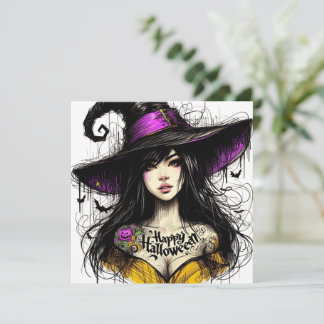Halloween Got Witchier mit 'Happy Halloween' Feiertagskarte