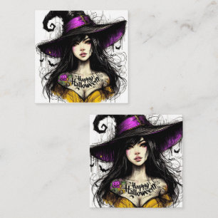 Halloween Got Witchier mit 'Happy Halloween' Mitteilungskarte