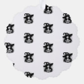 Halloween Got Witchier mit 'Happy Halloween' Ornament Karte (Rückseite)