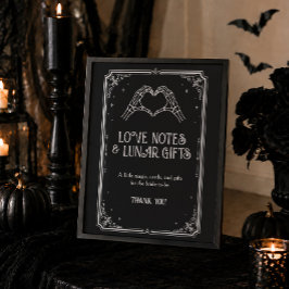 Halloween-Goth-Brautjunggesellinnenabschied-Karten Poster