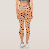 Halloween Goth Daisies Capri Leggings (Rückseite)