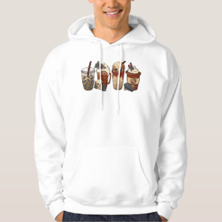 Halloween Goth Girl Kaffeekürbis Gewürz Latteis Hoodie