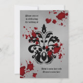 Halloween Goth Hochzeit Einladung (Vorderseite)