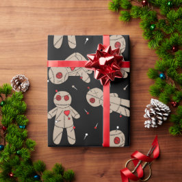 Halloween-Goth-Voodoo Geschenkpapier