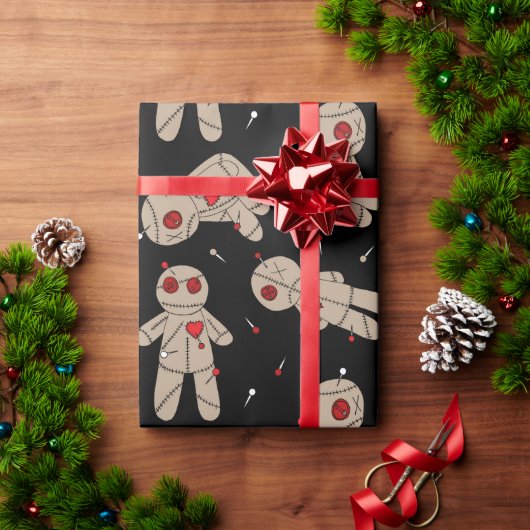 Halloween-Goth-Voodoo Geschenkpapier (Feiertagsgeschenk)