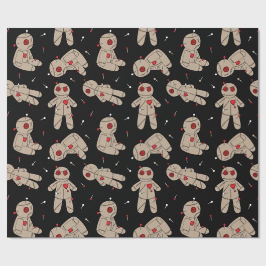 Halloween-Goth-Voodoo Geschenkpapier (Flach)