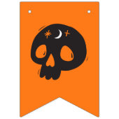 Halloween Gothday Buchstaben Orange und Schwarz Wimpelkette (Erste Fahne)