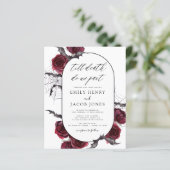 Halloween Gothic Black Burgundy Wedding (Stehend Vorderseite)